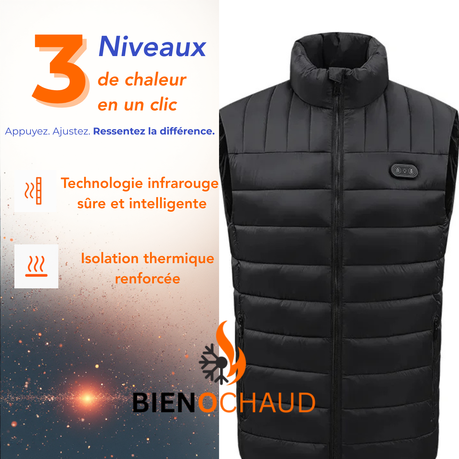 Veste Chauffante Sans Manche